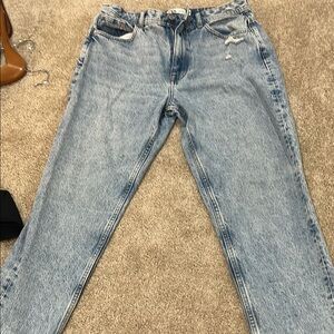 Zara Light Blue Boyfriend Jeans